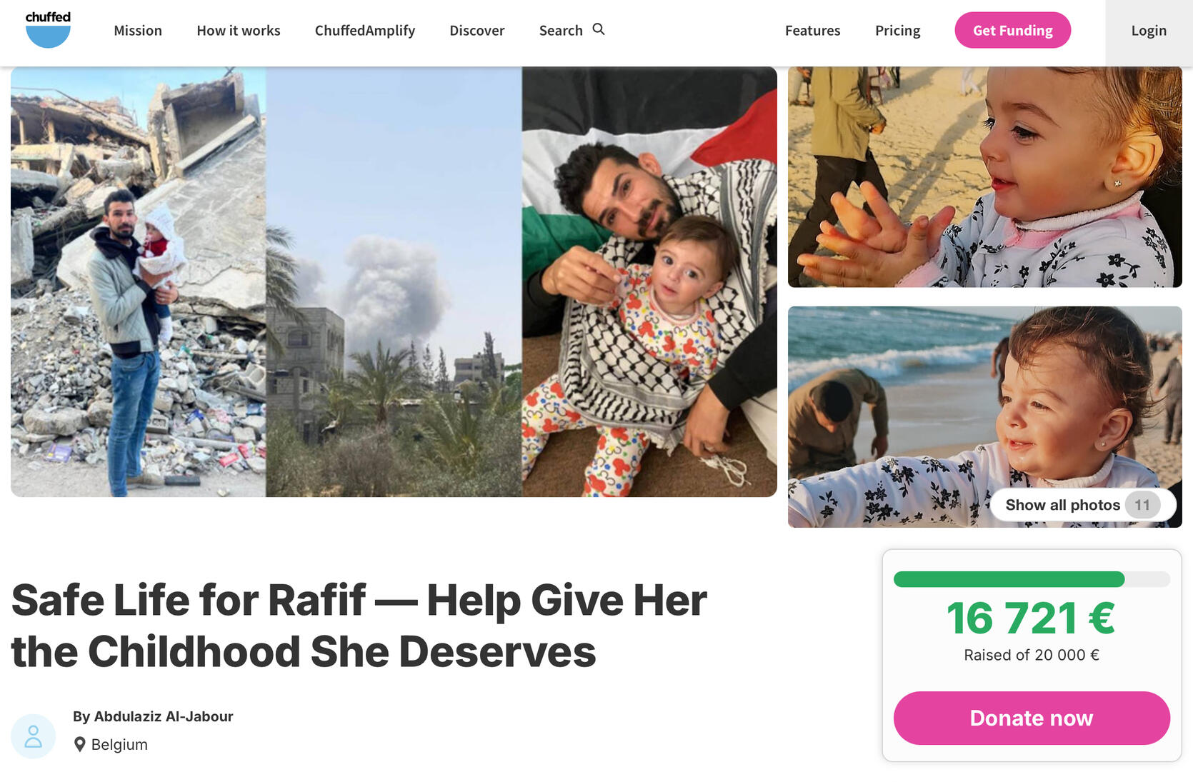 Mohammed’s chuffed campaign as of Jun 7th